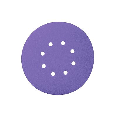 Диск шлифовальный на пленочной основе Sandwox 328 Purple Zirconia 8 отв. (125мм, Р1000, 100шт) 328.125.1000.08